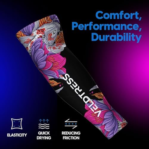 Gaming Arm Sleeve for PC Gamers - Breathable Wrist & Forearm Support, Ideal for FPS Aiming, Koi & Sakura Designs - Image 2