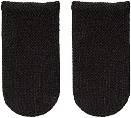 Mobile Gaming Finger Sleeve, Breathable Anti-Slip Thumb Sleeve Sock, Black - Pack of 2 by Nuke+Armor