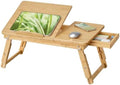 SONGMICS Bed Laptop Desk, Folding Bed Table Adjustable Angle and Height by Unknown