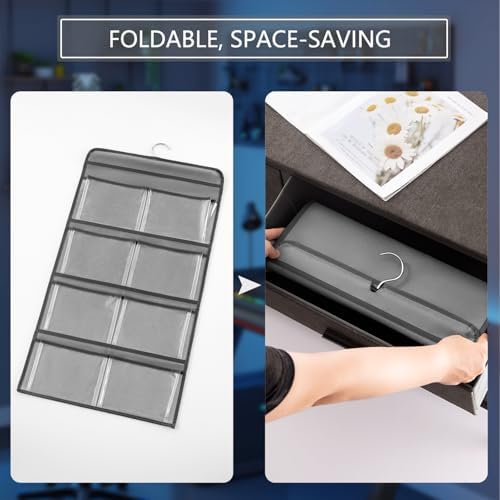 Hanging Controller Holder Classroom Headset Headphone Storage Bag Switch Game Organizer for Gaming Accessories Electronic Supplies X-box PS5 PS4 (8 Pockets) - Image 6