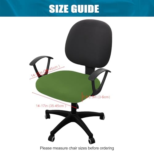 Smiry Stretch Printed Office Computer Desk Chair Seat Covers | Stretch Fit, Soft Fabric Universal Rotating Chair Cover, Washable Removable, Anti-Dust Seat Cushion Protector - Image 4
