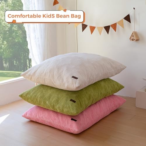 MAXYOYO 3 in 1 Kids Bean Bag Chair, Comfy Floor Sofa with Removed Cover | Convertible Chair Folds from Bean Bag to Lounger, Floor Couch with High-Density Foam Filling, Floor Sofa for Gaming - Image 6