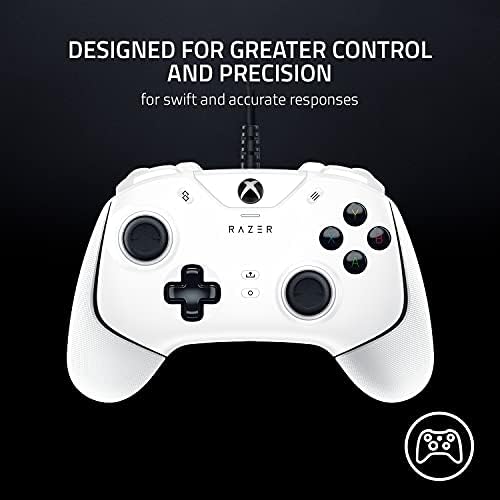 Razer Wolverine V2 Wired Gaming Controller for Xbox Series X|S, Xbox One, PC: Remappable Front-Facing Buttons - Mecha-Tactile Action Buttons and D-Pad - Trigger Stop-Switches - White - Image 2