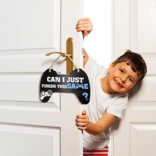Jetec Gaming Sign Bedroom Game Controller Wood Hanging Gamer Plaque Gaming Quote Hanging Door Sign for Kids Boys Bedroom Door Wall Decoration - Image 6