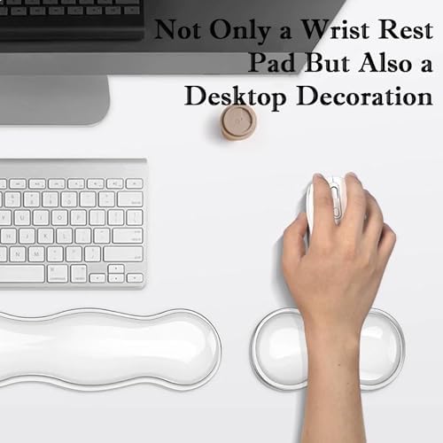 Update Gel Keyboard Wrist Rest & Mouse Wrist Rest Set – Silicone Wrist Support Pad for Pain Relief, Effortless Typing, Gaming, Computer, Laptop, Office – Anti-Slip Base, Easy to Clean - Image 4