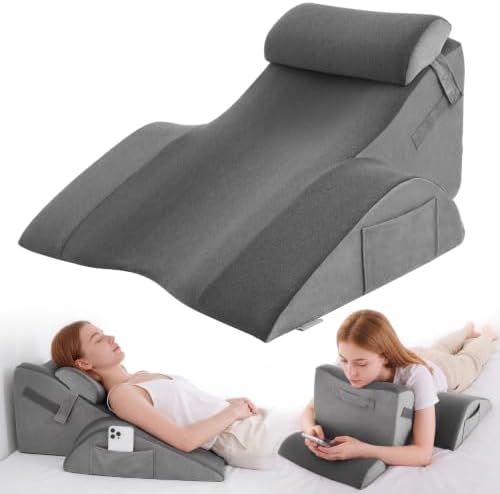 Vekkia XL Back Support Pillow, Dual-Layer Foam for Napping & Prone Resting by Vekkia