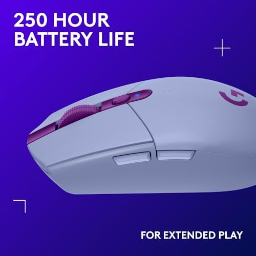 Logitech G305 Lightspeed Wireless Gaming Mouse + G733 Lightspeed Wireless Gaming Headset Bundle - Lilac - Image 4