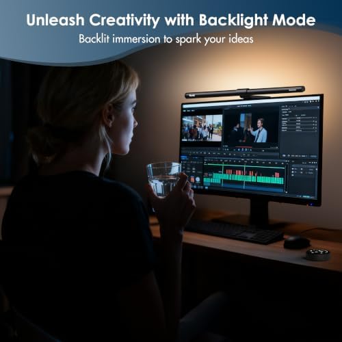 Quntis Computer Monitor Light Bar with Backlight, Desk Lamp with Remote - Image 5