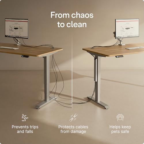 Desktronic Magnetic Cable Management Tray — No Drill Under Desk Cord Organizer, Holds 10 Cables, Reinforced Steel Cable Holder for Home Office, Gaming Setup & Sit-Stand Desks - Image 5