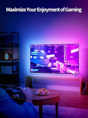 KANTUTOE LED Lights for TV, 19.68ft LED Backlights for 65-80in TV, RGB TV Backlight with Music Sync Bluetooth APP and Remote Control TV Lights Strip USB Powered LED Lights for Bedroom, Gaming - Image 4
