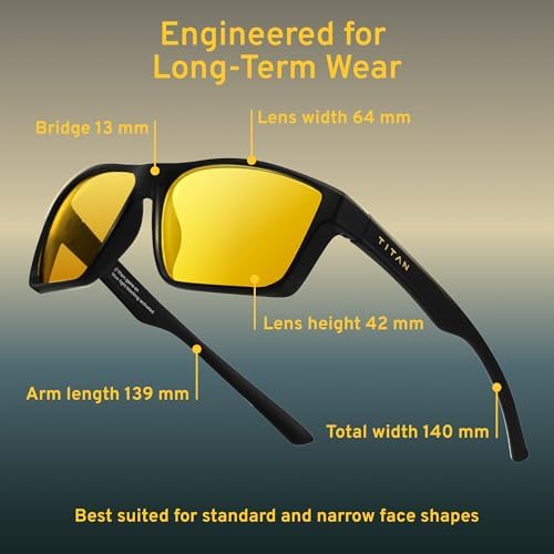 Titan Gaming Glasses, Blue Light Blocking, Night Driving Glasses for Men, Computer Protection, Gift for Gamers - Image 5