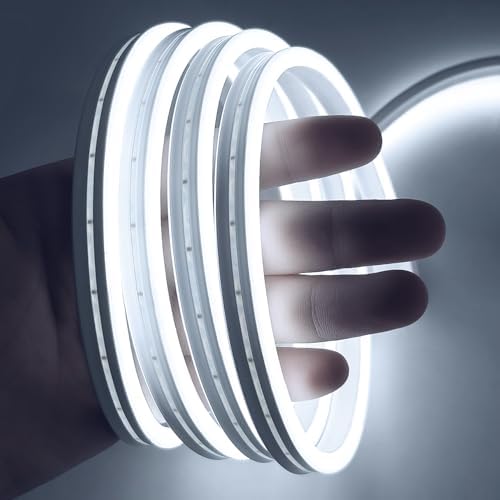 iNextStation 6.56FT 5V USB LED Strip Lights White Flexible Neon Rope Lights - Image 6