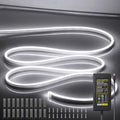 LED Neon Lights Flexible White 16.4FT/5M 12V DC Waterproof Flexible LED NEON Light for Indoors Outdoors Decorm [Power Adapter Included] by OWOFYDRForprofessional