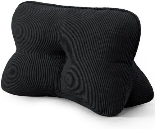 Lumbar Support Pillow Back Pain – Corduroy Reading Pillow Bed Sofa Chair by SCNUT