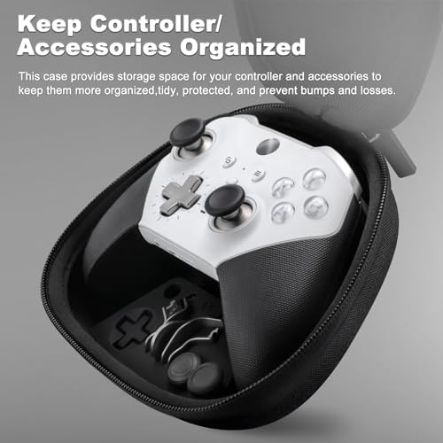 Complete Component Pack for Xbox Elite Controller Series 2 - Accessories Include Carrying Case, Charging Dock, 4 Thumbsticks, 4 Paddles, 1 D-pad, Charging Cable, and Adjustment Tool(Silver) - Image 2