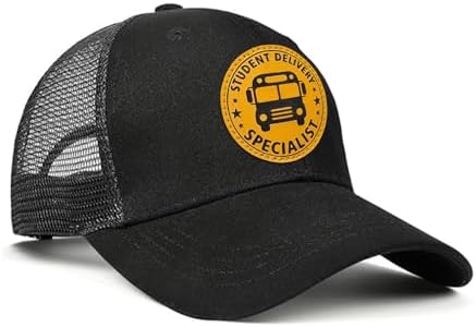 Hat for Men Women, Baseball Cap Gifts for Men Women, Adjustable Cotton Leather Patch Trucker Baseball Cap - Image 4