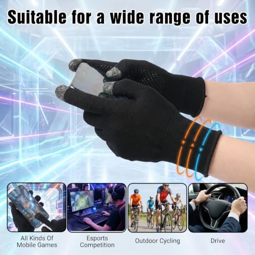 Gaming Gloves for Sweaty Hands, Ultra-Thin Full-finger Gaming Gloves - Image 5