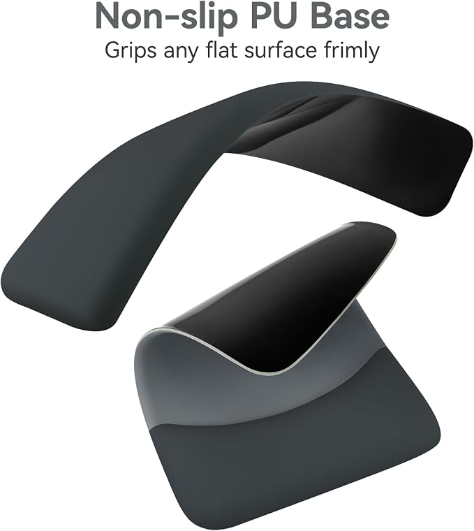 MOSISO Ergonomic Keyboard & Mouse Pad Wrist Rest Set, Slate Gray - Image 4