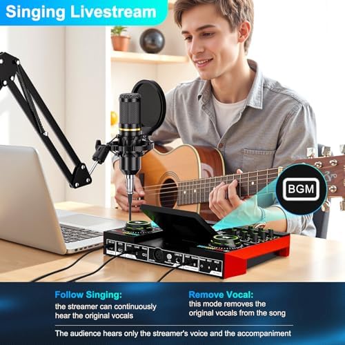 tenlamp G10 Creator Audio Mixer Bundle with Microphone for Streaming - Image 6