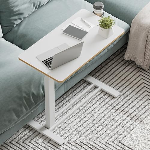 32''Large Medical Overbed Bedside Table with Wheels,Rolling Table - Image 2