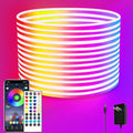 segrass 32.8FT Led Neon Rope Lights Control with App/Remote,Flexible Led Rope Lights,Multiple Modes,IP65 Outdoor RGB Neon Lights Waterproof,Music Sync Gaming Led Neon Strip Lights for Bedroom Décor by segrass
