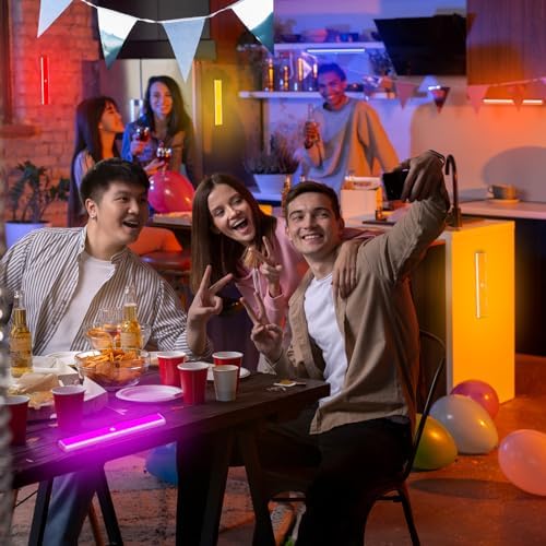 LEPOTEC 24LED RGBW Under Cabinet Light - Motion Sensor Closet Light, Rechargeable Changing Color LED Light,Christmas Lights for Kicthen,Bedroom,Remodelling Room,Hotel,Bar (Multi-24LED-2pack) - Image 4