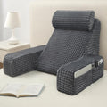Vekkia 19'' Reading Pillow with Armrests and XL Pockets for Adults by Vekkia