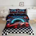 Feelyou Sports Car Queen Size Bedding Set Kids Racing Car Comforter Extreme Sports Comforter Set for Teens Cool Car Comforter Car Room Decor Car Sports Quilt Set 1 Comforter Set with 2 Pillowcase by Feelyou