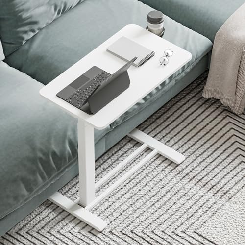 28'' Medical Overbed Bedside Table with Wheels,Rolling Table - Image 2