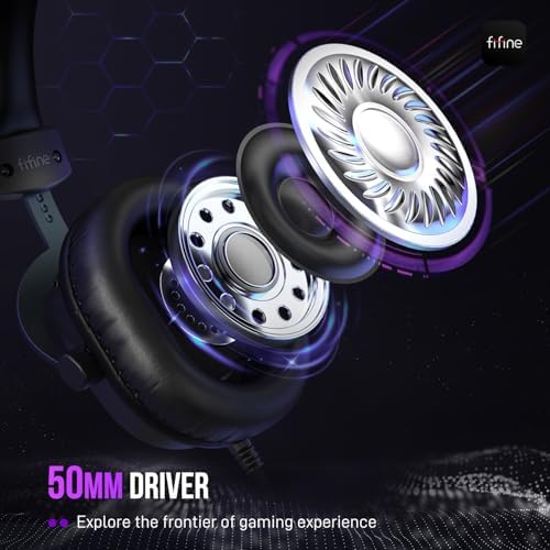 FIFINE H9 Wired Gaming Headset with Microphone, 3.5mm and USB Connectivity - Image 2