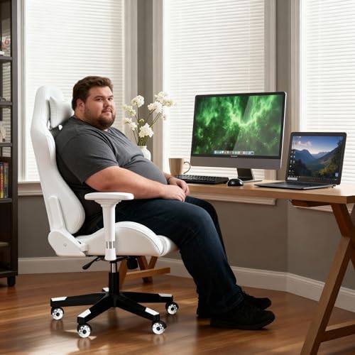 Frassie Nylon Gaming Chair Base Replacement Set with Bottom Plate Mechanism Gas Cylinder, 5 Dual Rubber Wheels (White) - Image 2