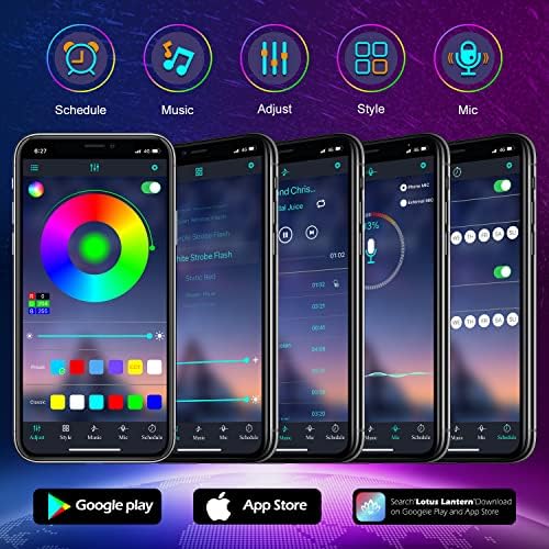 FBZ 100Ft Outdoor Waterproof LED Strip Lights,Music Sync RGB IP65 Led Lights with App Control and Remote,Color Changing Waterproof Led Rope Lights for Outdoor,Balcony,Roof,Garden,Stairs Party - Image 4