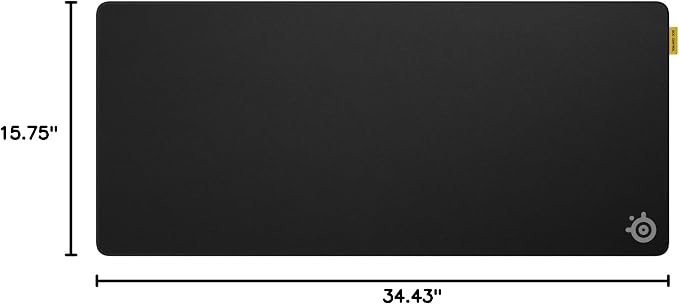 SteelSeries QcK XL Performance Control Gaming Mousepad — Extra Density for a Smooth Glide — Low-Profile Edge Stitching — Non-Slip Neoprene Rubber Base — 15.75 x 34.43 inch — FPS, MOBAs, RTS, MMO - Image 10