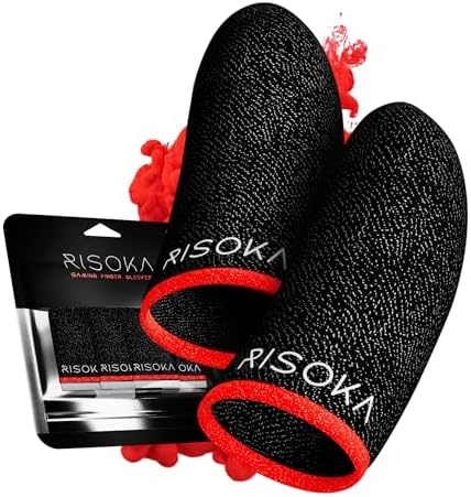 10 Pieces Gaming Finger Sleeves - Perfect Touchscreen Glide by RISOKA