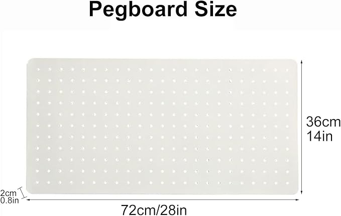 Pegboard Organizer Kit with Accessories for Office and Gaming Setup - Image 2