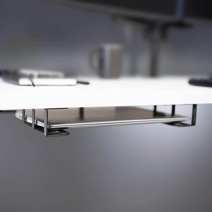 VIVO Universal Under Desk Laptop Storage Mount, Tablet Mounting Brackets, Under Table Hidden Docking Station Holder, Multimedia Device Bracket, 3 Parts, Mount-UDLS1 - Image 9