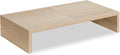 TEAMIX 20 inch Wood Monitor Stand Riser, Wooden Desktop Stand Shelf, Maple | Fits Laptop, Printer, TV, PC, Keyboard Storage, Space-Saving, Ergonomic Design, Desk Organizer for Home Office Gaming Vanity by TEAMIX