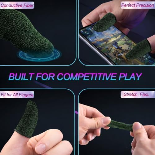 Bluradio 10 Pieces Gaming Finger Sleeves for Mobile - Image 3