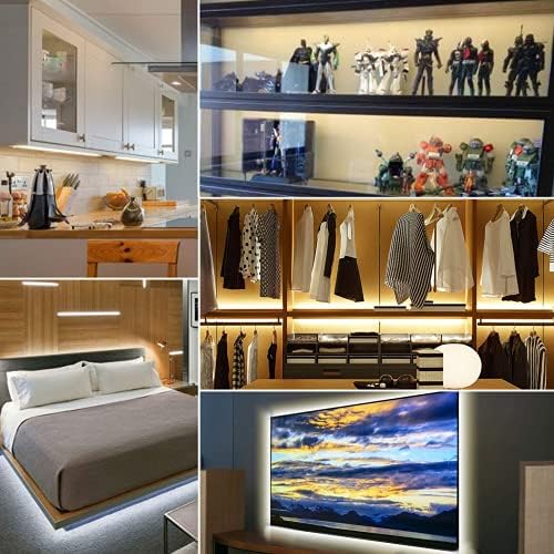 dephen 5V USB LED Light Strip 4.9ft, Warm White Under Cabinet Lighting - Image 5