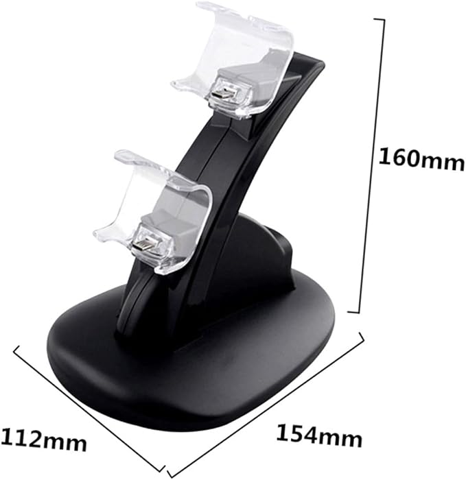 Controller Charger Charging Station Dual USB Charging Dock for Pro Slim Controllers with Led Indicator for Gamepad Storage - Image 6