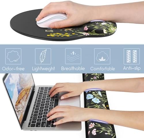 Ergonomic Mouse Pad with Wrist Rest and Keyboard Wrist Rest, Mousepad - Image 5