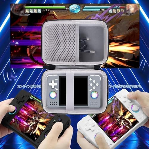 Hard Carrying Case Compatible with RF40H/RG406V /RG405V Retro Handheld Game Console (Grey) - Image 4