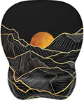 MROCO Ergonomic Mouse Pad with Gel Wrist Rest, 9.4 x 8.1 in, Golden Rise by MROCO