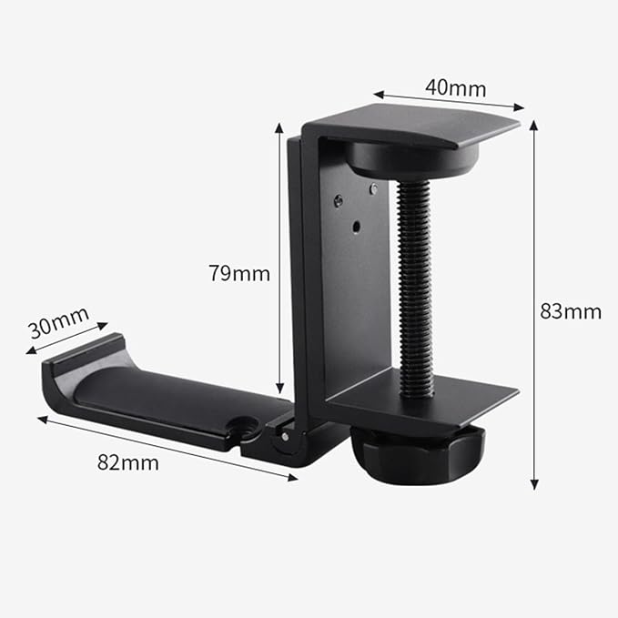 Aluminum Headphone Stand Hanger Foldable with Cable Clip - - Image 8