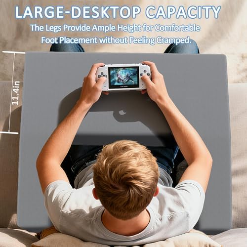 Lap Pillow Desk - Gaming Pillows for Lap, Multi-Functional Reading&Book Pillow and Machine Washable Desk Pillows for Napping, Work & Sofa Couch Use - Image 2