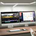 ONEMIX LED Desk Lamp with Clamp, 42-Inch 4-Panel Light for Dual Monitors by DeskLamp