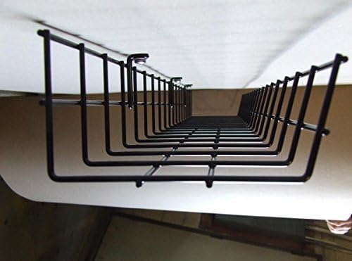 Northland Online Under Desk Cable Organizer 24 Inch Wire Tray | Under Table Cord Management Basket | Cable Cage to Hide Cords | Computer Desk Raceway for Home & Office | Heavy Duty Steel - Image 3