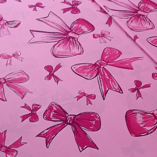 SDIII Pink Bow Girl Twin Sheets Set, Super Soft Microfiber Kids Twin Sheets - Image 2