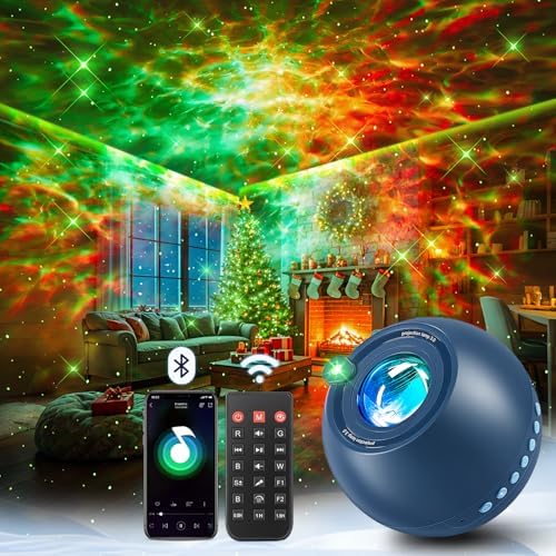 One Fire Galaxy Projector Teenage Boy Gifts for Teen Boys,15 Colors+15 White Noises Star Projector Night Light Kids Galaxy Light,Remote Bluetooth Bedroom Lights for Christmas Room Decor Gifts by OneFire