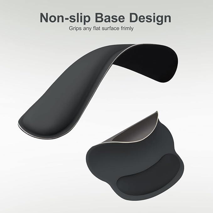 MOSISO Wrist Rest Support for Mouse Pad&Keyboard Set, Slate Gray - Image 4